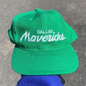 Vintage Dallas Mavericks NBA Wool Youngan Sports Specialty Script SnapBack hat